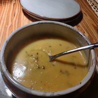 Dal soup at Radharane - Gedimino in Vilnius
