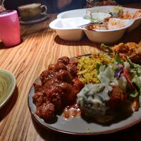 A combo meal at Radharane - Gedimino in Vilnius