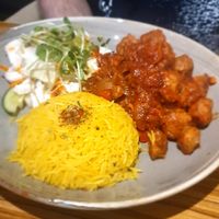 Vegan goulash at Radharane - Gedimino in Vilnius