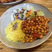 Chickpea stew  at Radharane - Gedimino in Vilnius