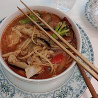 Spicy noodles at Sunny Bowl in Seoul