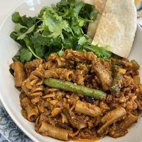 Tempeh pasta  at Sunny Bowl in Seoul