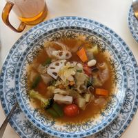 Veg soup. So delicious at Sunny Bowl in Seoul