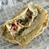 Falafel sandwich at Operation Falafel in Dubai