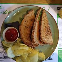 Avocado tosti (vegan) at Kruim in Gouda