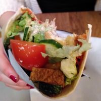 Tofu-Souvlaki-Wrap at Elea Candia in Cologne