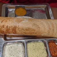 Dosa & chutneys at Saravanaa Bhavan in Berlin
