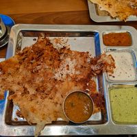 Vegan Onion Rava Masala Dosa at Saravanaa Bhavan -- probably my favorite dish there! at Saravanaa Bhavan in Berlin