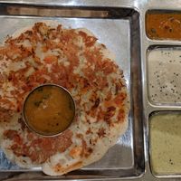 Tomato and Onion Uthappam (9,20€) - 4/5. at Saravanaa Bhavan in Berlin