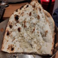 Vegan garlic naan at Saravanaa Bhavan in Berlin