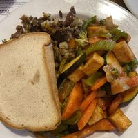 Tofu scramble with gf toast at Gillie's in Blacksburg