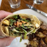 Peanut tofu wrap  at Gillie's in Blacksburg