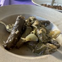 Wine leaves stuffed with rice   at Nasiba in Buqata