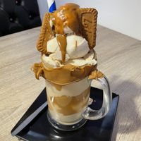 Vegan biscoff milkshake  at Oatcakes & Milkshakes in Stone