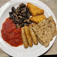 Vegan breakfast (minus beans)  at Oatcakes & Milkshakes in Stone