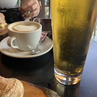 Soy milk cappuccino   at Bono Bottega Nostrana in Rome