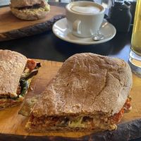 The vegan sandwich option  at Bono Bottega Nostrana in Rome