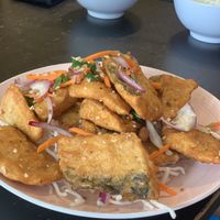 Salt and pepper ‘fish' at Bamboo Box in Katoomba