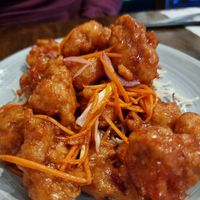 Vegan pork in plum sauce at Bamboo Box in Katoomba