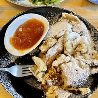 Veganer Kaiserschmarrn mit Marillenmarmelade   at 15 süße Minuten Café - Bistro in Vienna
