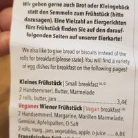 Vegan breakfast offer at 15 süße Minuten Café - Bistro in Vienna