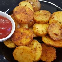 Delicious potatoes!  at 15 süße Minuten Café - Bistro in Vienna