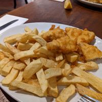 'Tofish' and chips at Papa's Fish & Chips in Blackpool