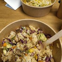 It also haves vegan options. Really tasty 😋 at Fat Monk – Wien Quartier Belvedere in Vienna