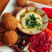 Falafel plate at Hamdan in Brabrand