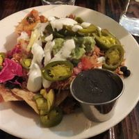 Vegan nachos with mole at Sage Bistro and KindKreme in Los Angeles