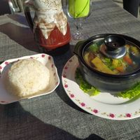 Wok tofu with rice. at Bistrot Viet in Grenoble