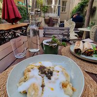 Dumplings (basically börek) at Kumin Vegan Lezzetler in Istanbul