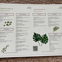 Menu  at Kumin Vegan Lezzetler in Istanbul