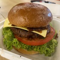 Vegan Blue Cheese Deluxe burger (unfortunately they don't seem to actually have a vegan substitute for blue cheese but it was still very tasty)  at Notorious BRG in Maidstone