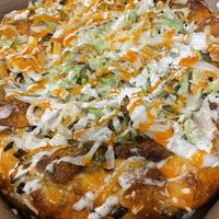 Specialty pizza #2–Buffalo tofu pizza!  at Vegano Italiano - Food Truck in Ann Arbor