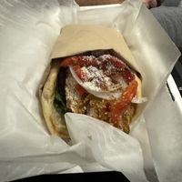 The Chik’n Pita special  at Vegano Italiano - Food Truck in Ann Arbor