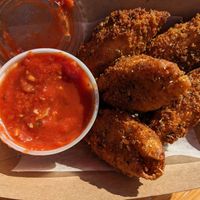 Fried stuffed shells at Vegano Italiano - Food Truck in Ann Arbor