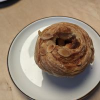 Almond cruffin at Botanical Bakeshop in Milan
