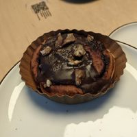 Chocolate praline bun at Botanical Bakeshop in Milan