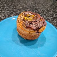 Dubai cruffin at Botanical Bakeshop in Milan