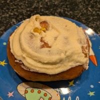 Blueberry corn bun at Botanical Bakeshop in Milan