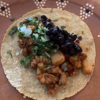 Taco  at La Vegan Taqueria in Tulum