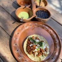   at La Vegan Taqueria in Tulum