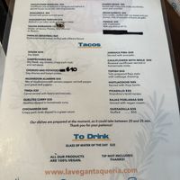   at La Vegan Taqueria in Tulum