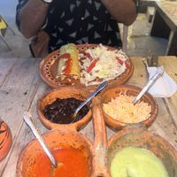 The fixings   at La Vegan Taqueria in Tulum