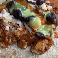   at La Vegan Taqueria in Tulum