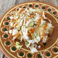 Tacos dorados  at La Vegan Taqueria in Tulum