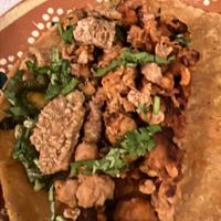   at La Vegan Taqueria in Tulum