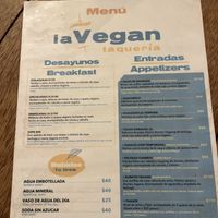   at La Vegan Taqueria in Tulum