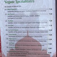 Vegan options  at Restaurant Taj in Hersbruck